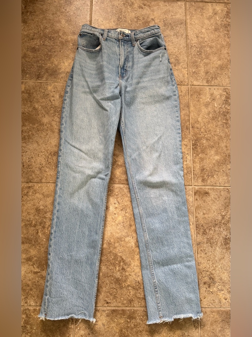 P women’s Abercrombie and fitch the 90's straight ultra high rise denim jeans